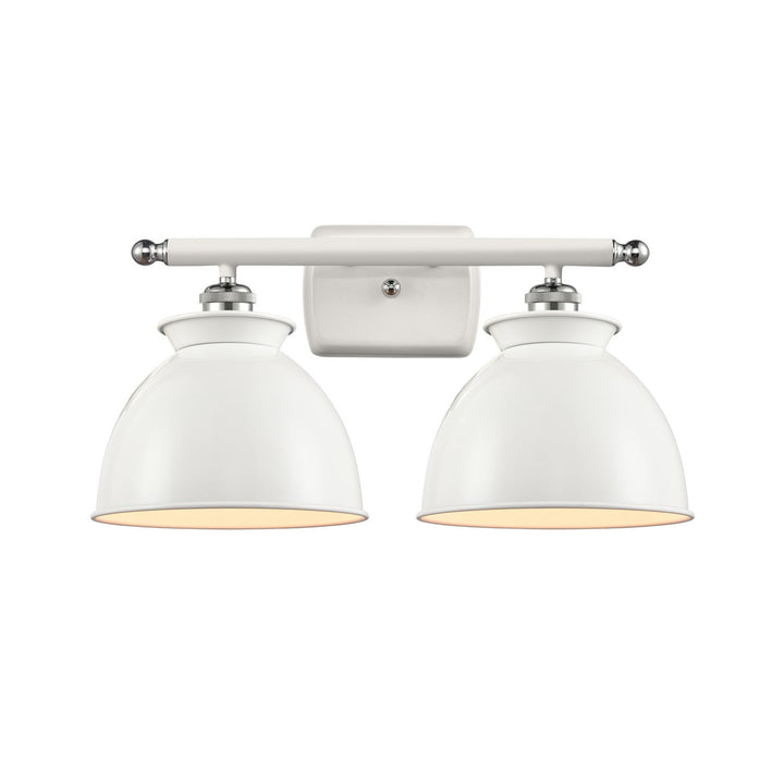 Innovations Ballston 516-2W-WPC-M14-WPC-LED Bath Vanity Light 18 in. wide - White and Polished Chrome