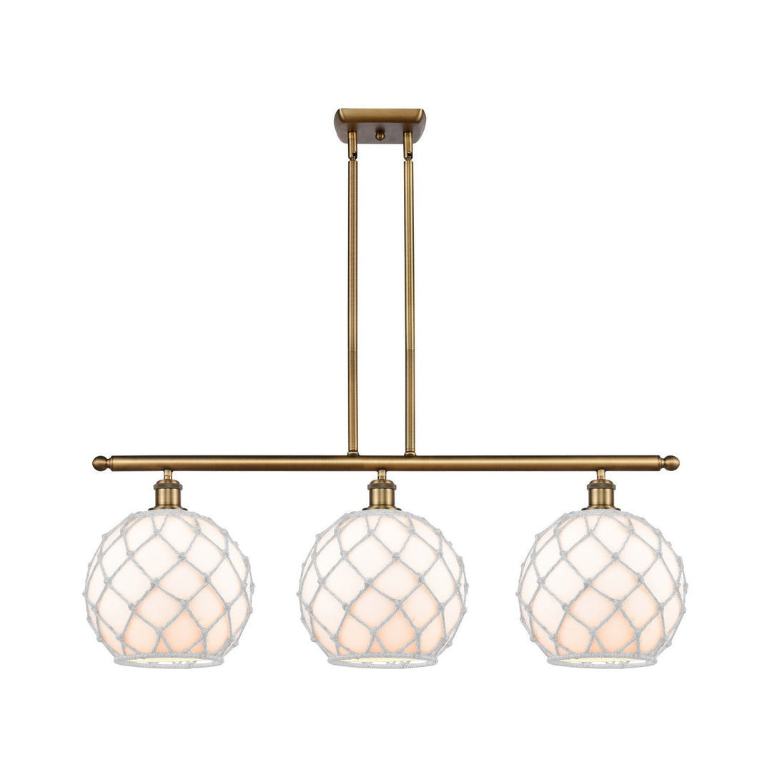 Innovations Ballston 516-3I-BB-G121-10RW Pendant Light - Brushed Brass