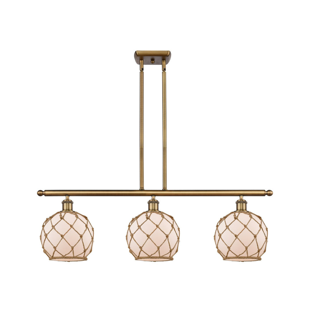 Innovations Ballston 516-3I-BB-G121-8RB Pendant Light - Brushed Brass