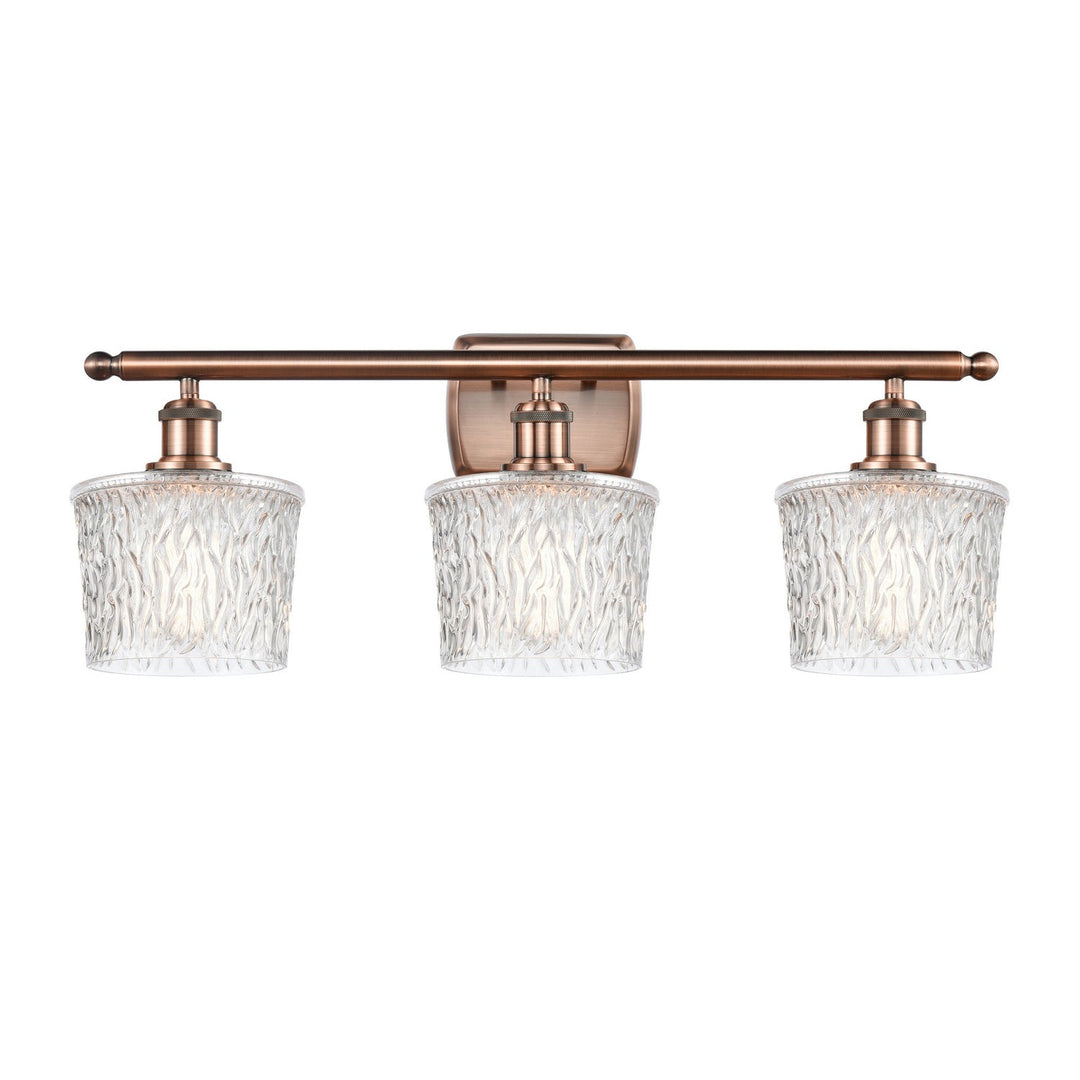 Innovations Ballston 516-3W-AC-G402-LED Bath Vanity Light 26 in. wide - Antique Copper