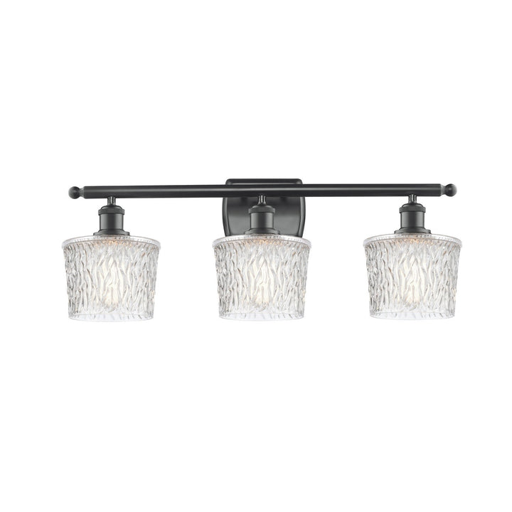 Innovations Ballston 516-3W-BK-G402-LED Bath Vanity Light 26 in. wide - Matte Black