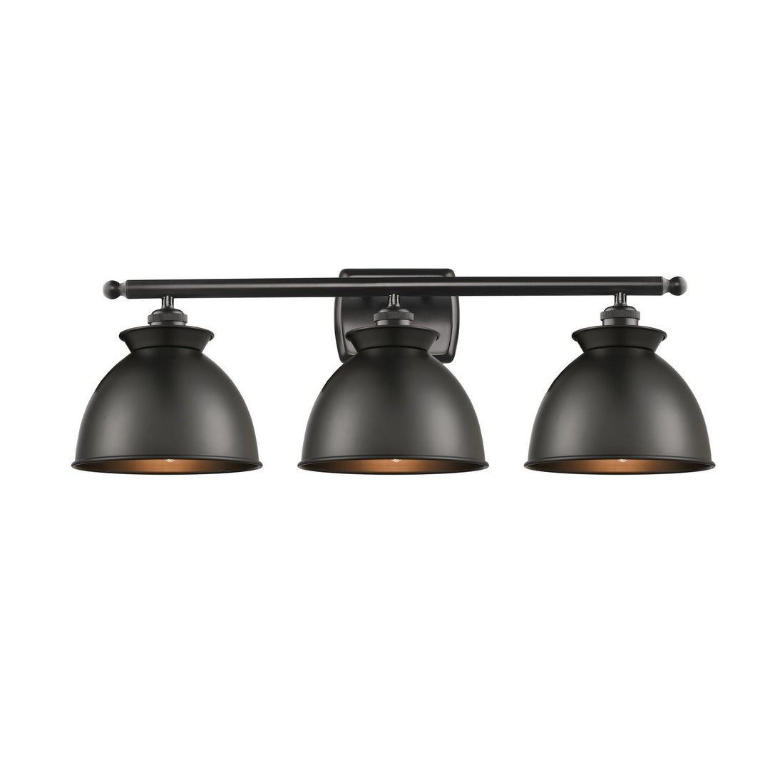 Innovations Ballston 516-3W-BK-M14-BK-LED Bath Vanity Light 28 in. wide - Matte Black