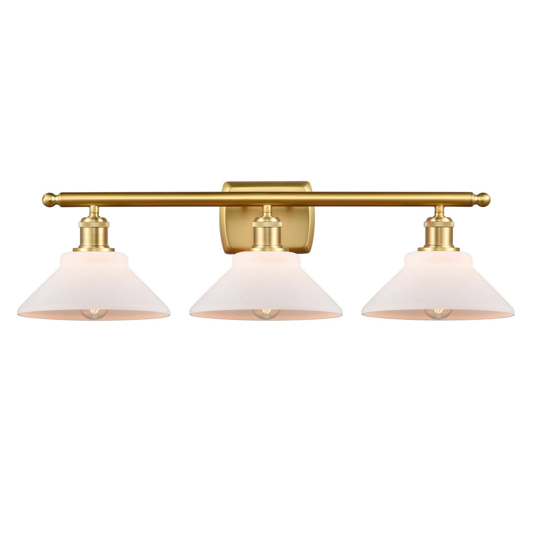 Innovations Ballston 516-3W-SG-G131-LED Bath Vanity Light 26 in. wide - Satin Gold