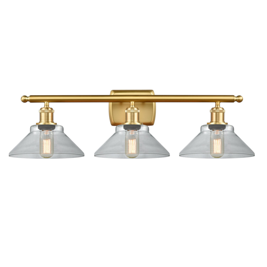 Innovations Ballston 516-3W-SG-G132-LED Bath Vanity Light 26 in. wide - Satin Gold