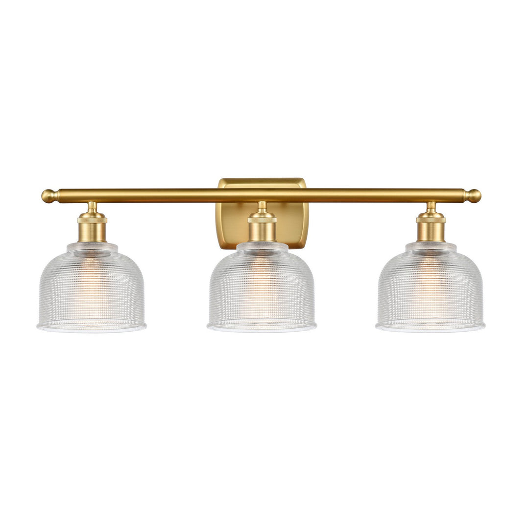 Innovations Ballston 516-3W-SG-G412-LED Bath Vanity Light 26 in. wide - Satin Gold