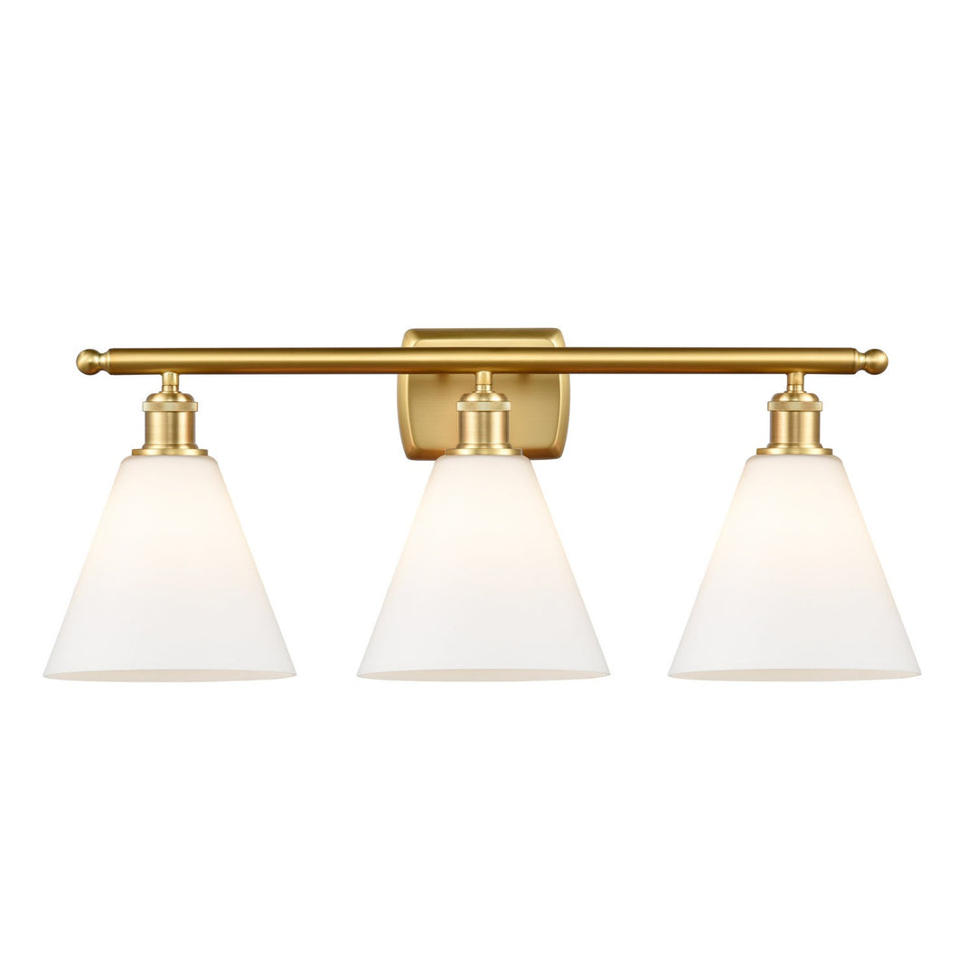 Innovations Ballston 516-3W-SG-GBC-81 Bath Vanity Light 28 in. wide - Satin Gold