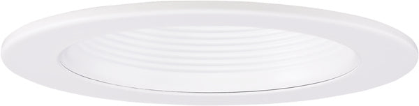 Elco Lighting EL1493MW  Adjustable Metal Step Baffle Trim Recessed Light White