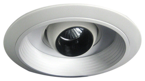 Elco Lighting EL1518W  Baffle With Regressed Eyeball Trim Recessed Light White