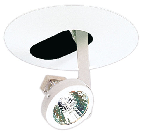 Elco Lighting EL1589W  Drop Adjustable Gimbal Ring Trim Recessed Light White