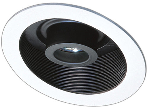 Elco Lighting EL1610B  Sloped Adjustable Spot With Baffle Trim Recessed Light Black