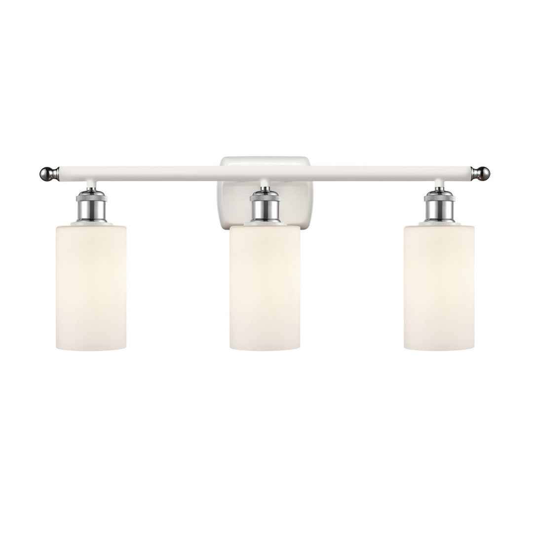 Innovations Ballston 516-3W-WPC-G801 Bath Vanity Light 26 in. wide - White and Polished Chrome