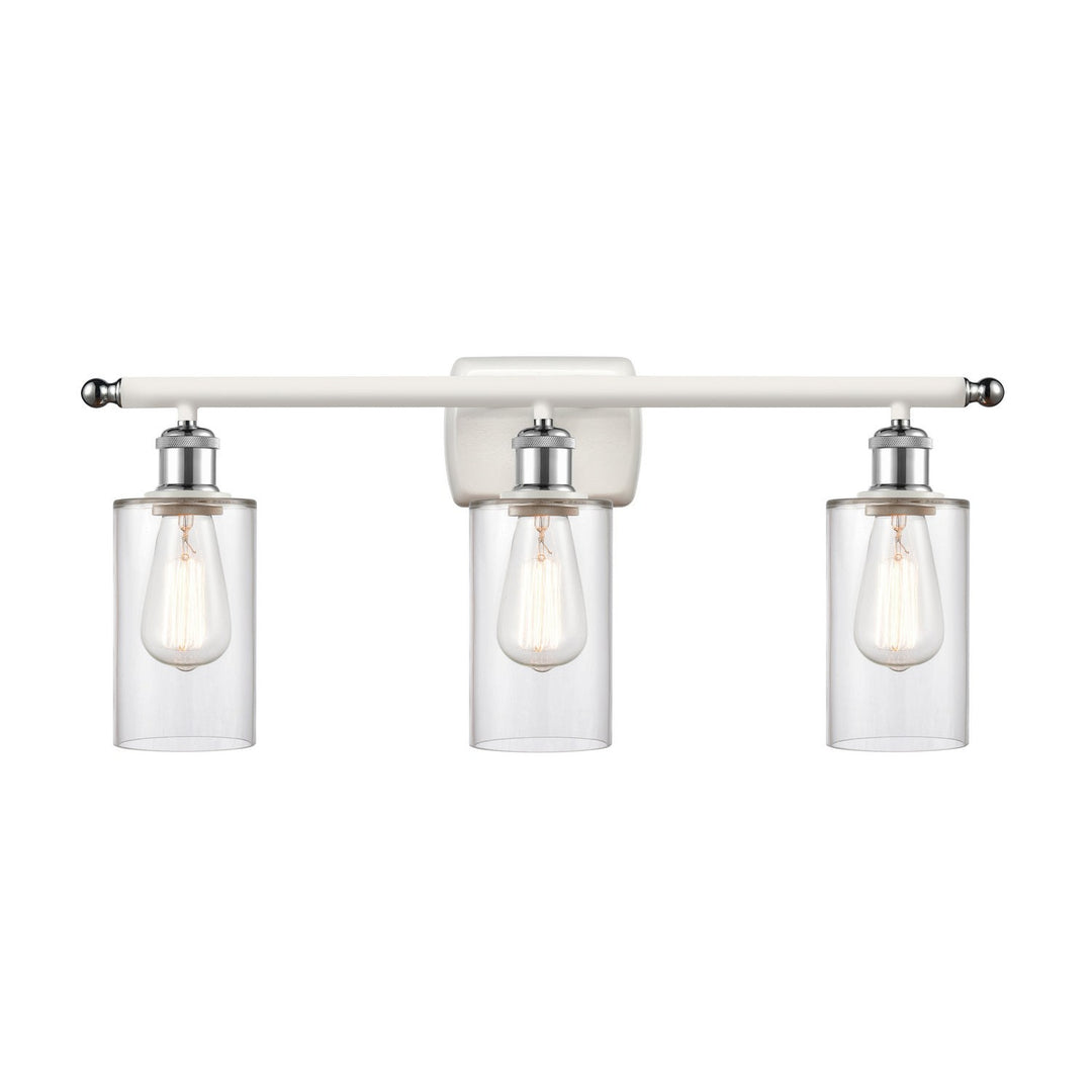Innovations Ballston 516-3W-WPC-G802 Bath Vanity Light 26 in. wide - White and Polished Chrome