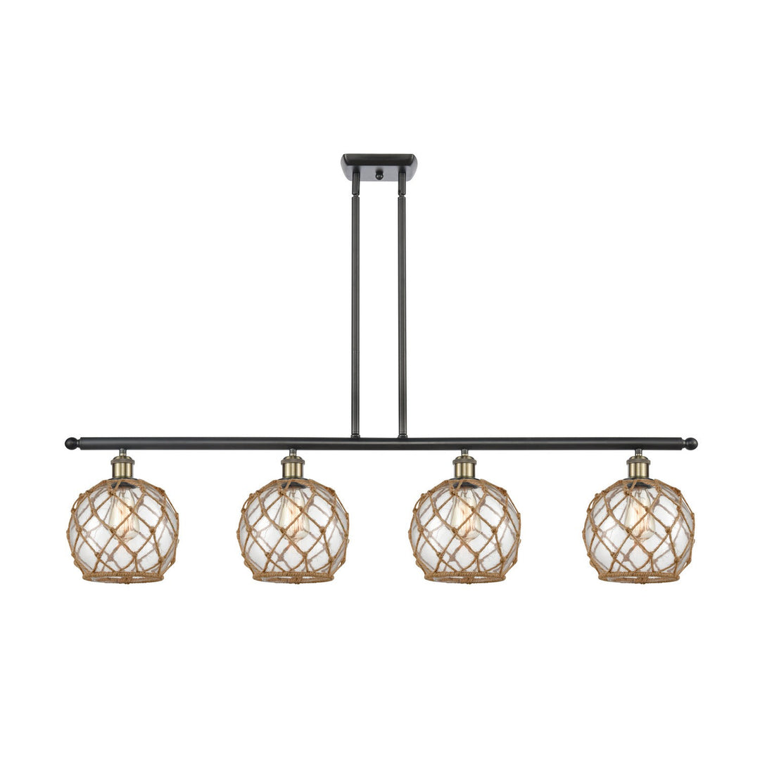 Innovations Ballston 516-4I-BAB-G122-8RB-LED Pendant Light - Black Antique Brass