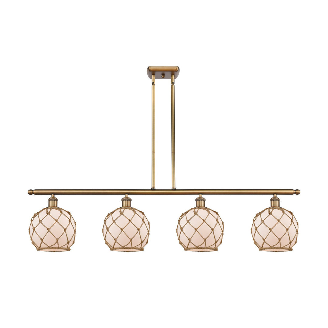 Innovations Ballston 516-4I-BB-G121-8RB Pendant Light - Brushed Brass