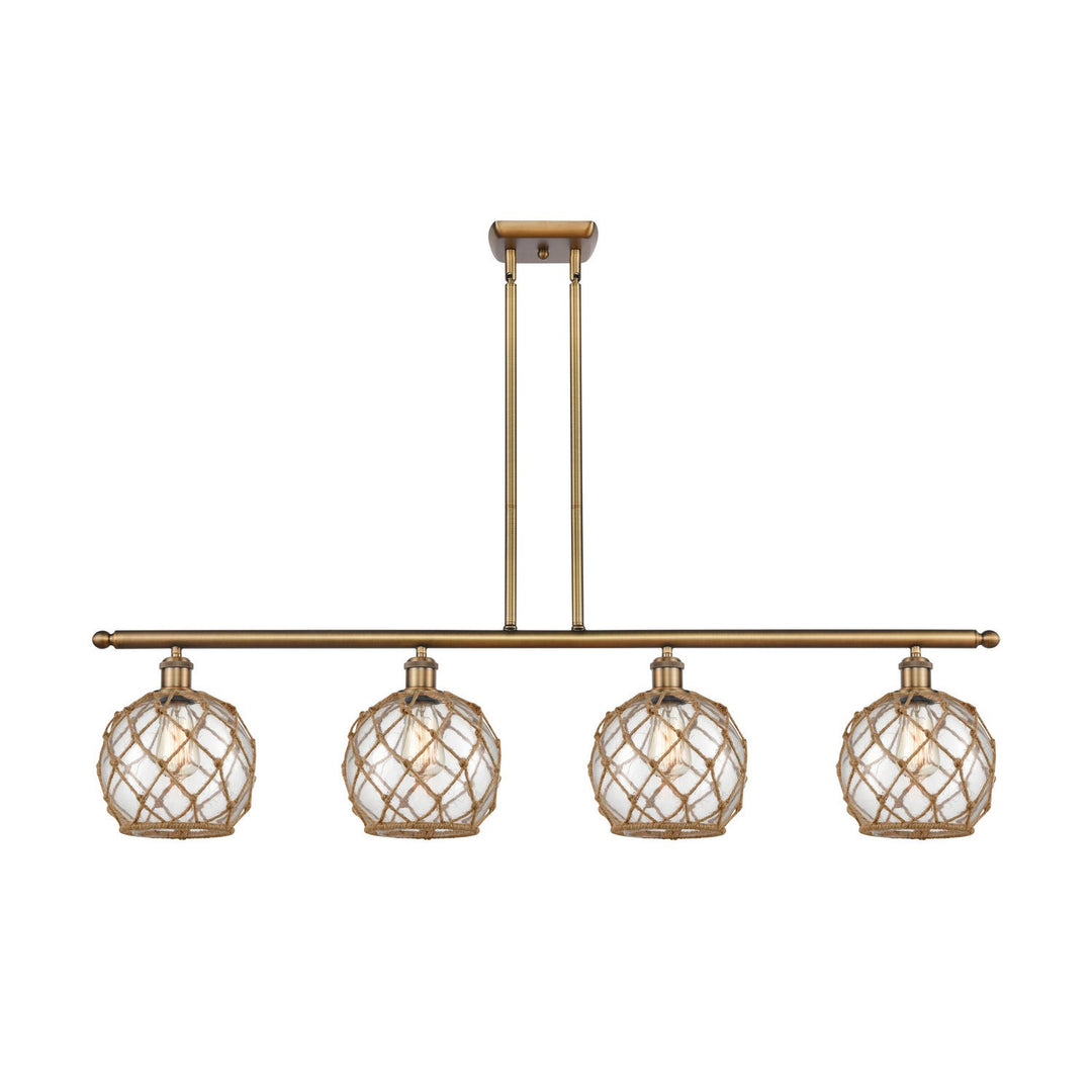 Innovations Ballston 516-4I-BB-G122-8RB-LED Pendant Light - Brushed Brass
