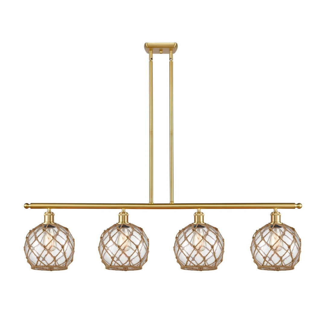 Innovations Ballston 516-4I-SG-G122-8RB-LED Pendant Light - Satin Gold