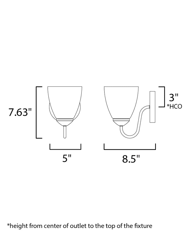 Maxim Axis 11381FTSN Wall Sconce Light - Satin Nickel