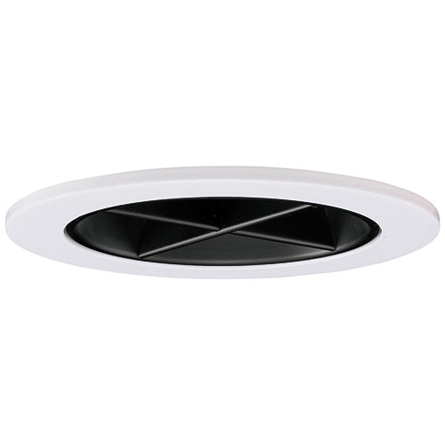 Elco Lighting EL2644B  Reflector With Cross Blade Trim Recessed Light Black