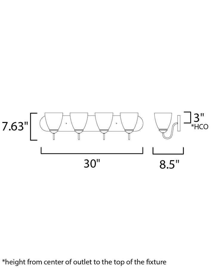 Maxim Axis 11384FTSN Bath Vanity Light 30 in. wide - Satin Nickel