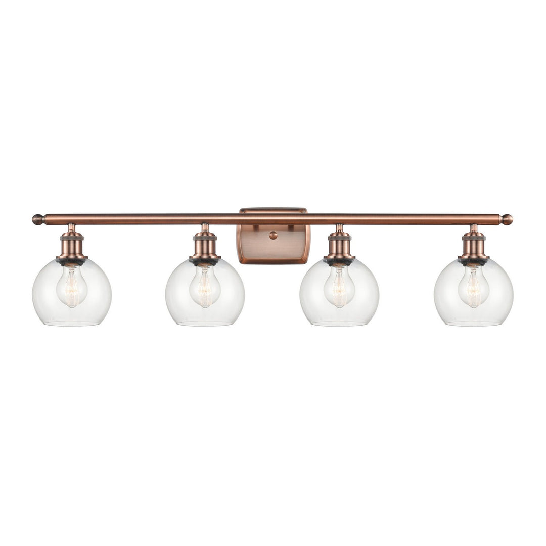 Innovations Ballston 516-4W-AC-G122-6 Bath Vanity Light 36 in. wide - Antique Copper