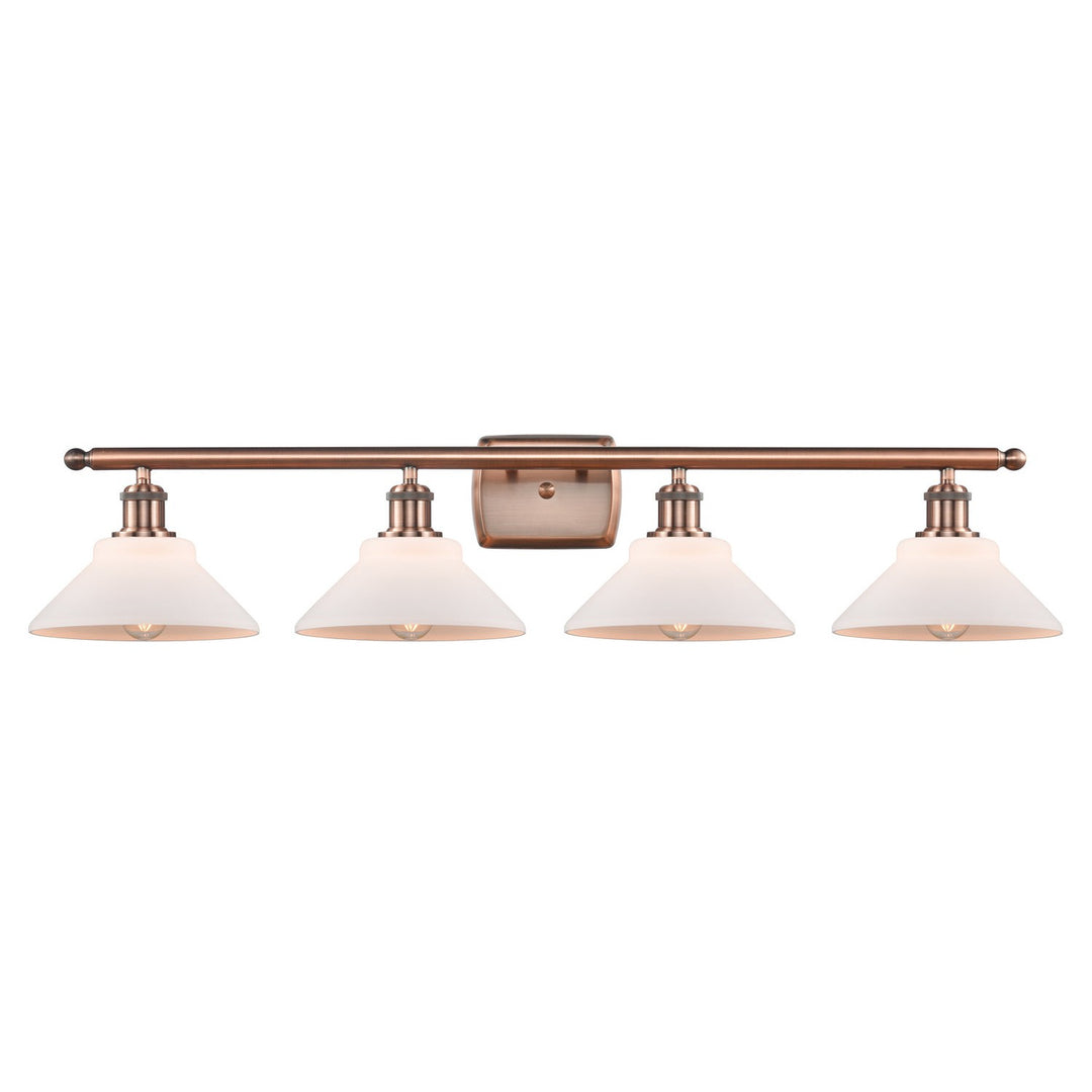 Innovations Ballston 516-4W-AC-G131-LED Bath Vanity Light 36 in. wide - Antique Copper
