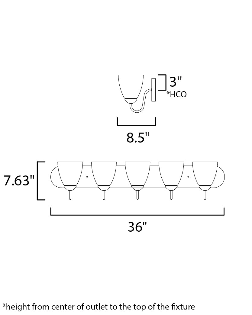Maxim Axis 11385FTSN Bath Vanity Light 36 in. wide - Satin Nickel
