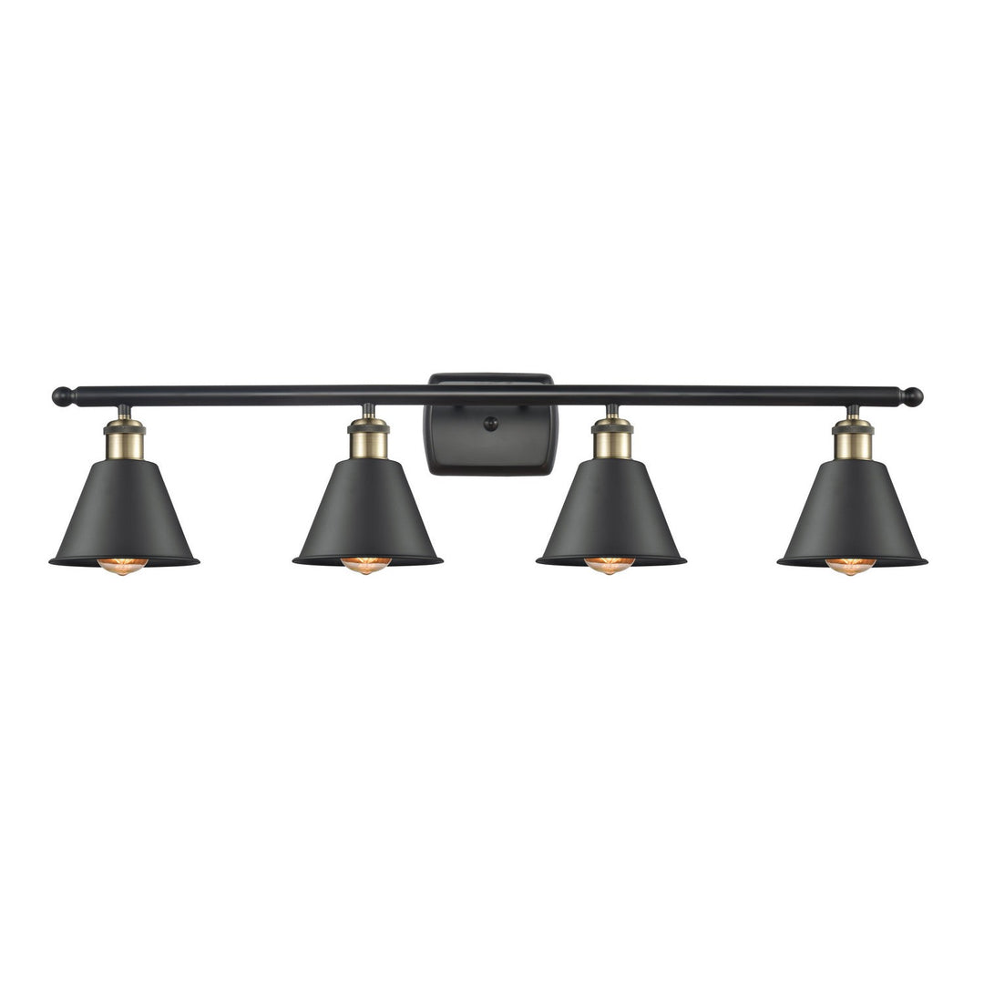 Innovations Ballston 516-4W-BAB-M8-LED Bath Vanity Light 36 in. wide - Black Antique Brass