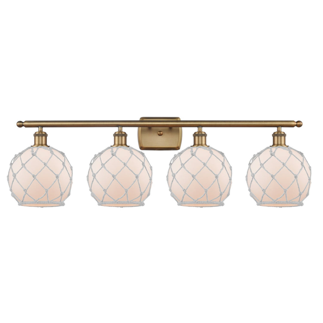 Innovations Ballston 516-4W-BB-G121-8RW-LED Bath Vanity Light 36 in. wide - Brushed Brass