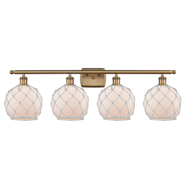 Innovations Ballston 516-4W-BB-G121-8RW-LED Bath Vanity Light 36 in. wide - Brushed Brass