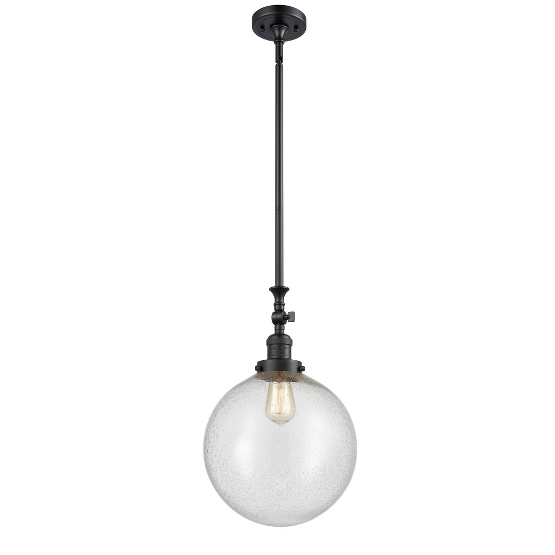 Innovations Franklin Restoration 206-BK-G204-12-LED Pendant Light - Matte Black