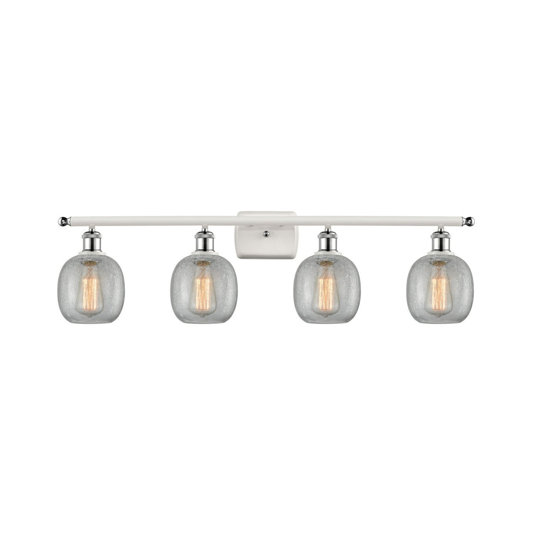 Innovations Ballston 516-4W-WPC-G105 Bath Vanity Light 36 in. wide - White and Polished Chrome