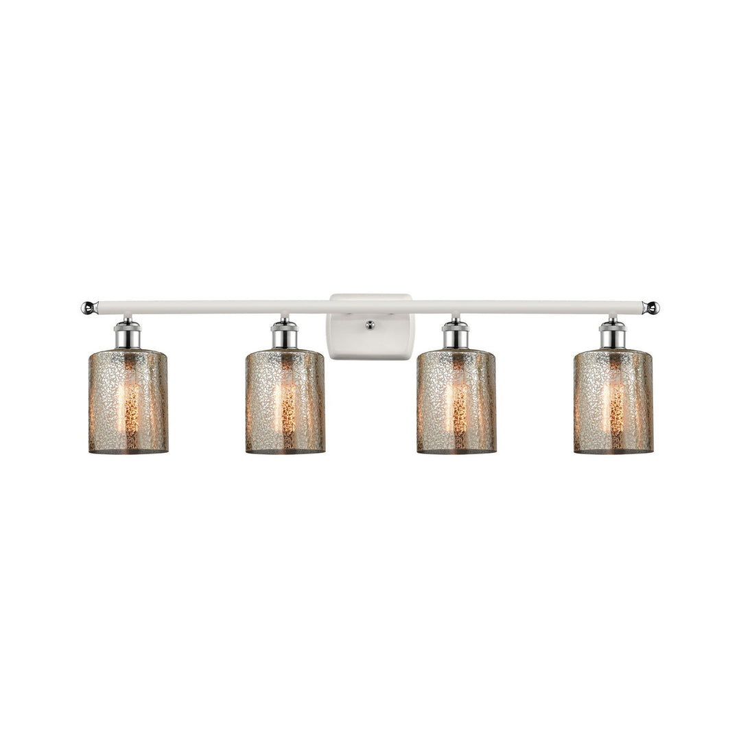 Innovations Ballston 516-4W-WPC-G116-LED Bath Vanity Light 36 in. wide - White and Polished Chrome