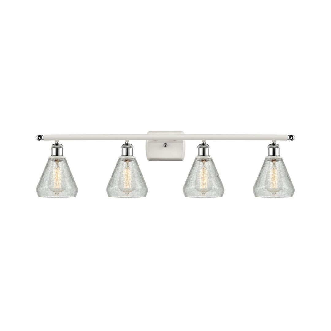 Innovations Ballston 516-4W-WPC-G275 Bath Vanity Light 36 in. wide - White and Polished Chrome