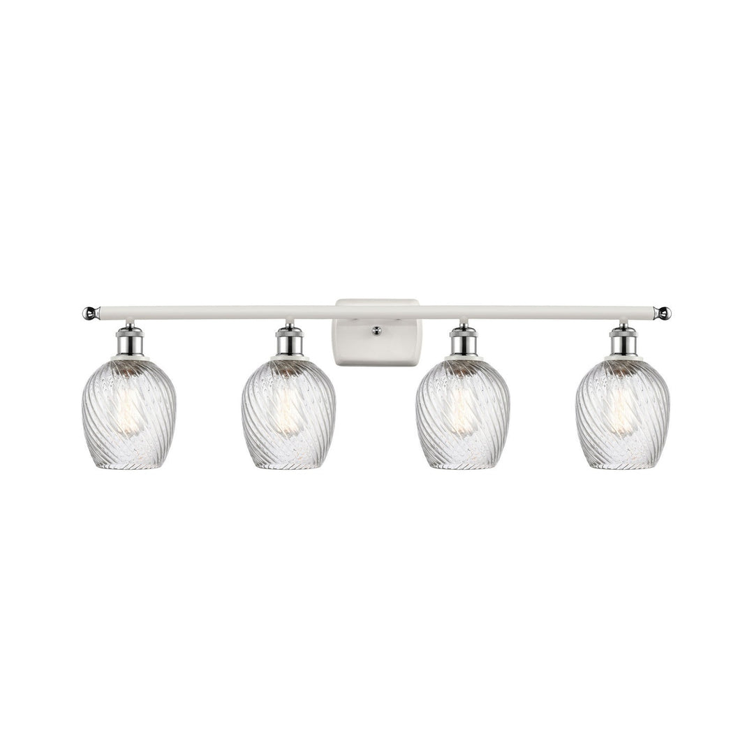 Innovations Ballston 516-4W-WPC-G292-LED Bath Vanity Light 36 in. wide - White and Polished Chrome