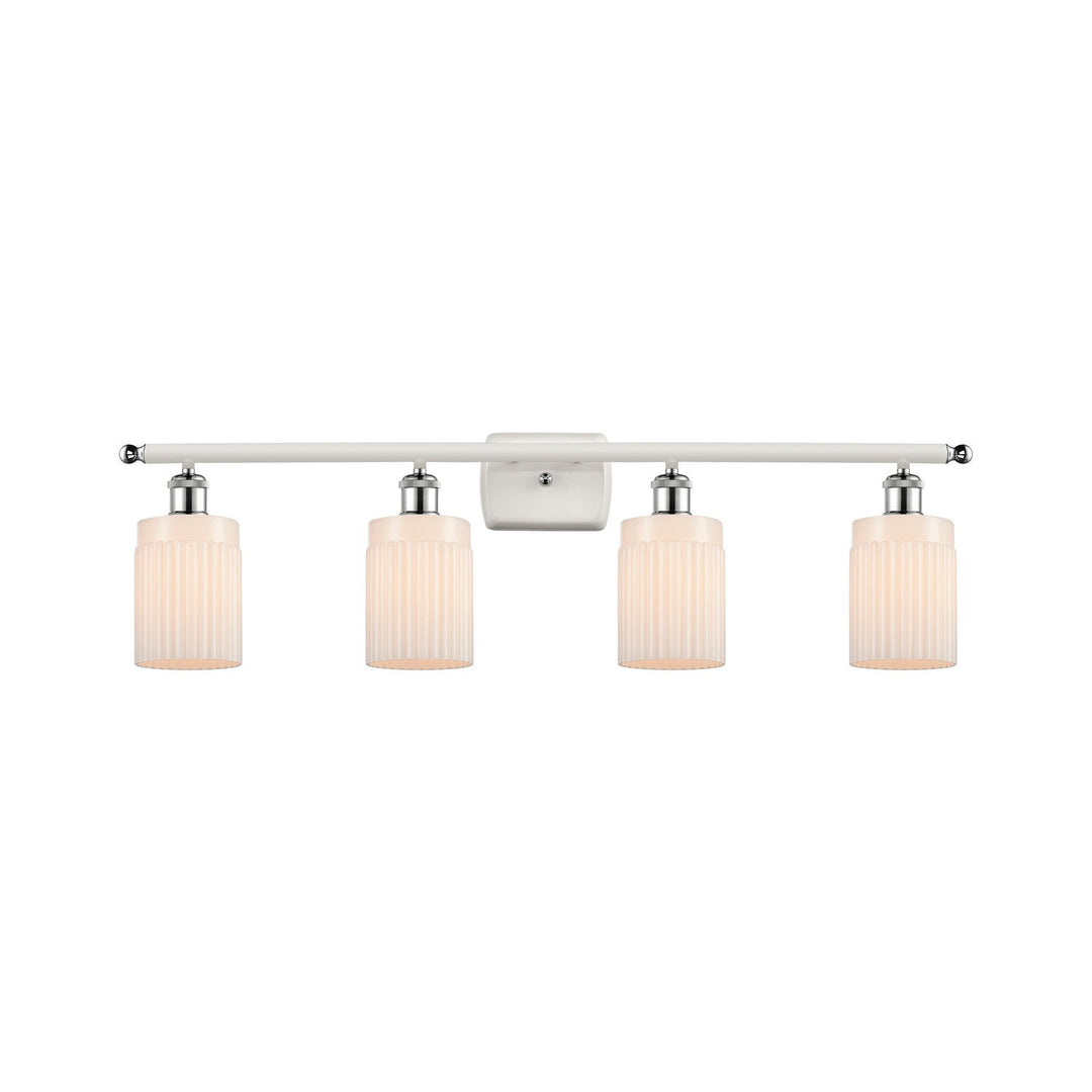 Innovations Ballston 516-4W-WPC-G341-LED Bath Vanity Light 36 in. wide - White and Polished Chrome