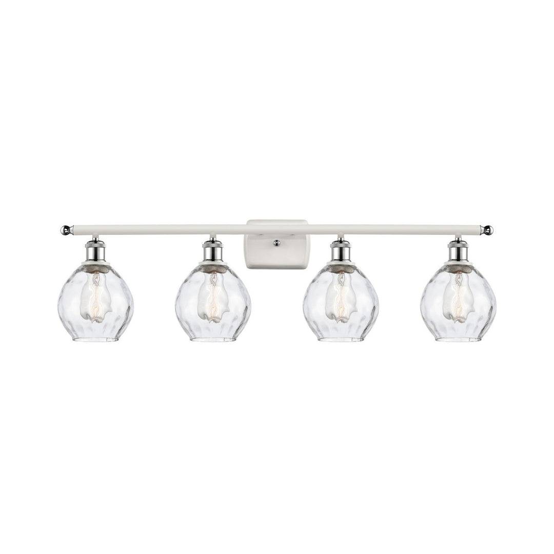 Innovations Ballston 516-4W-WPC-G362-LED Bath Vanity Light 36 in. wide - White and Polished Chrome