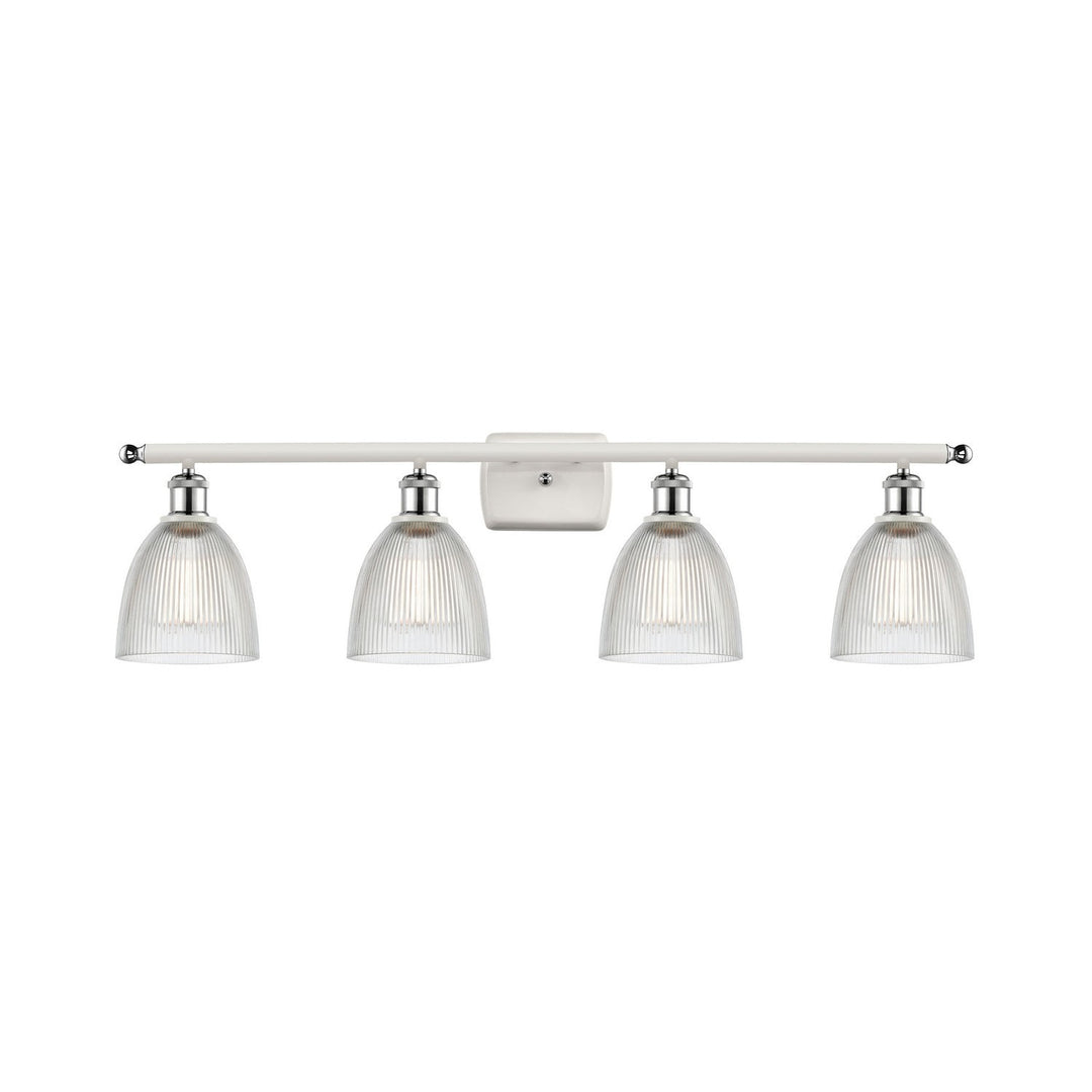 Innovations Ballston 516-4W-WPC-G382 Bath Vanity Light 36 in. wide - White and Polished Chrome