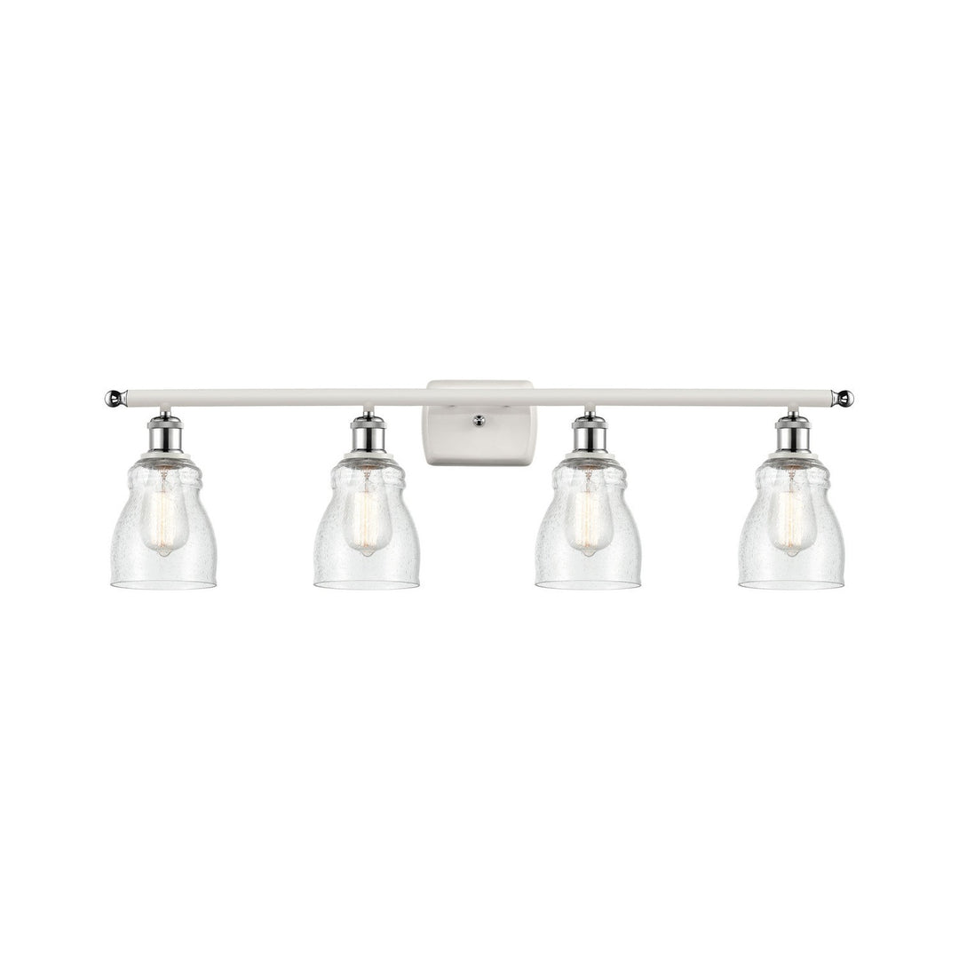Innovations Ballston 516-4W-WPC-G394 Bath Vanity Light 36 in. wide - White and Polished Chrome