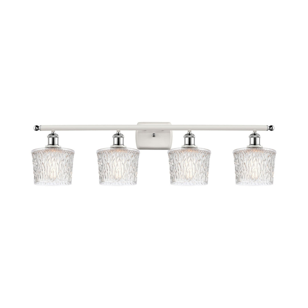 Innovations Ballston 516-4W-WPC-G402-LED Bath Vanity Light 36 in. wide - White and Polished Chrome