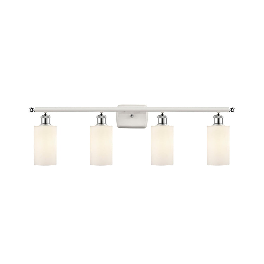 Innovations Ballston 516-4W-WPC-G801-LED Bath Vanity Light 36 in. wide - White and Polished Chrome
