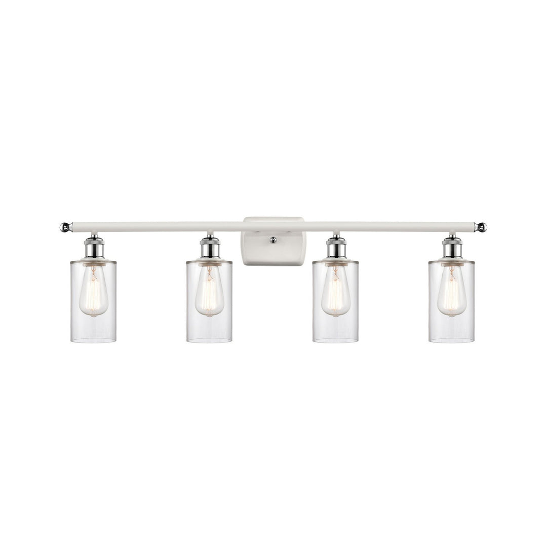 Innovations Ballston 516-4W-WPC-G802-LED Bath Vanity Light 36 in. wide - White and Polished Chrome