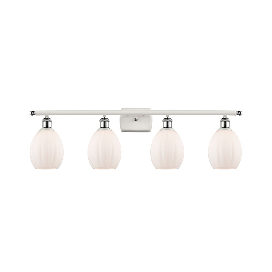 Innovations Ballston 516-4W-WPC-G81-LED Bath Vanity Light 36 in. wide - White and Polished Chrome