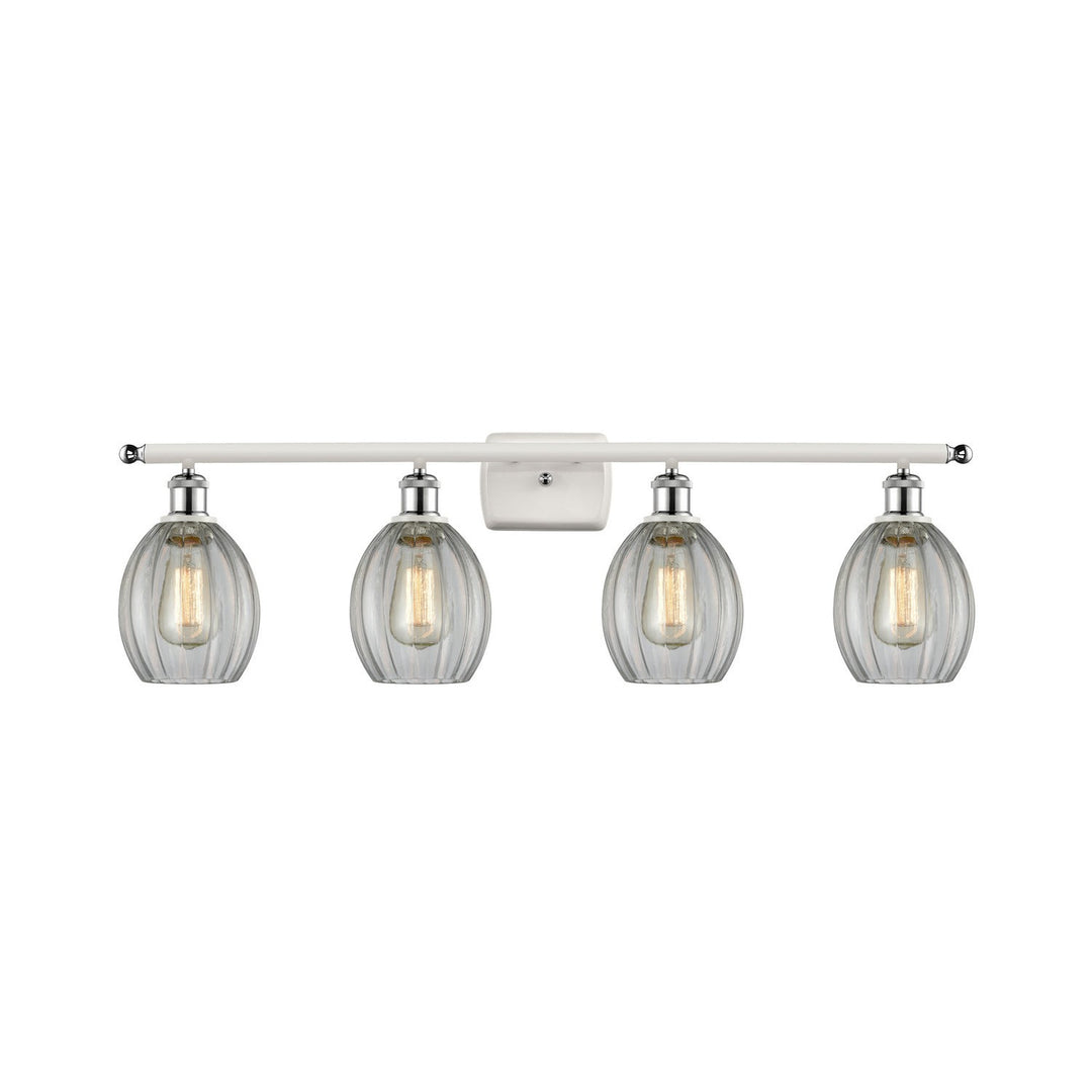 Innovations Ballston 516-4W-WPC-G82 Bath Vanity Light 36 in. wide - White and Polished Chrome