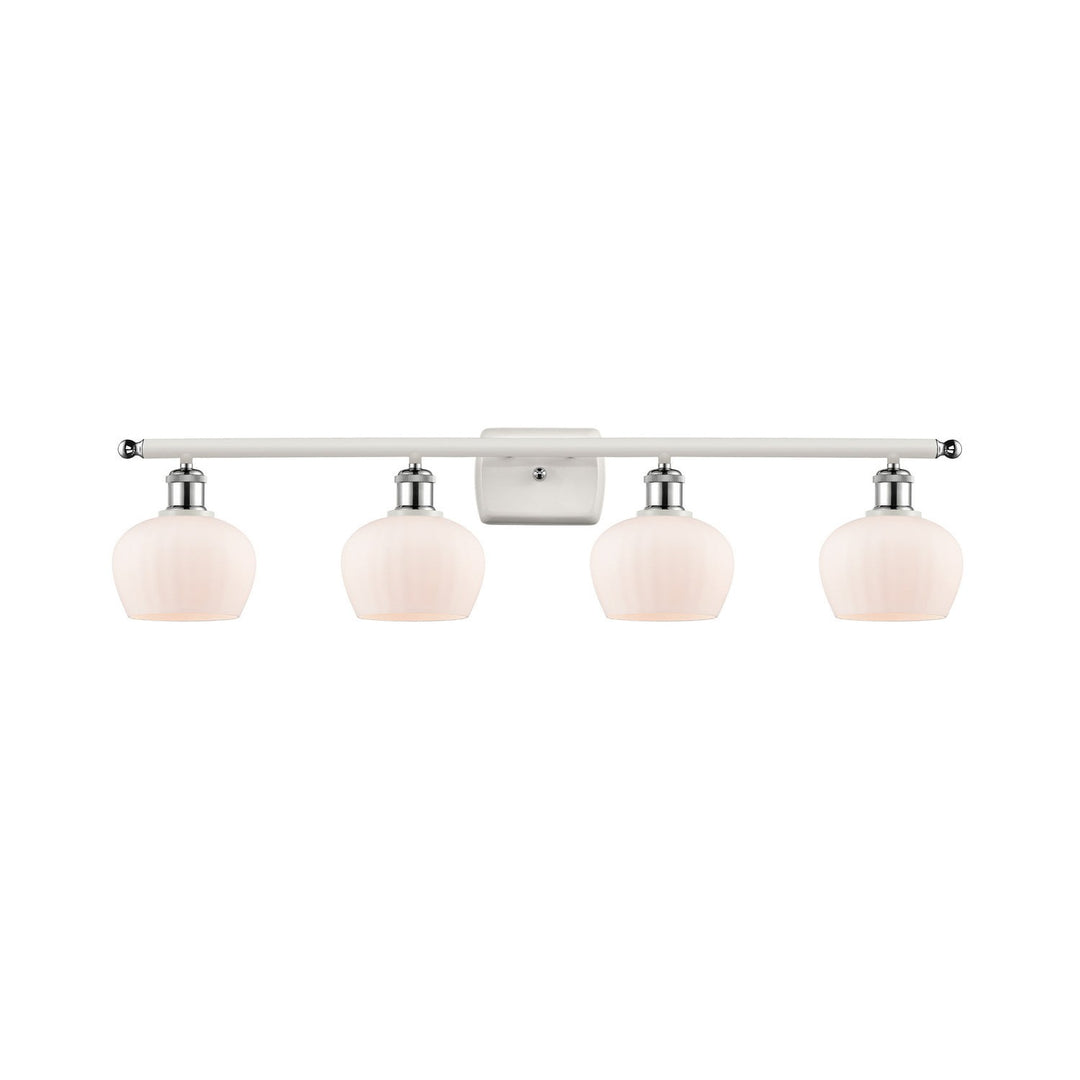 Innovations Ballston 516-4W-WPC-G91-LED Bath Vanity Light 36 in. wide - White and Polished Chrome