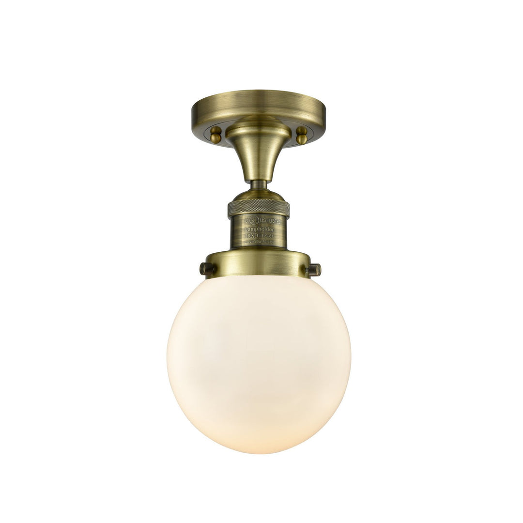 Innovations Franklin Restoration 517-1CH-AB-G201-6 Ceiling Light - Antique Brass