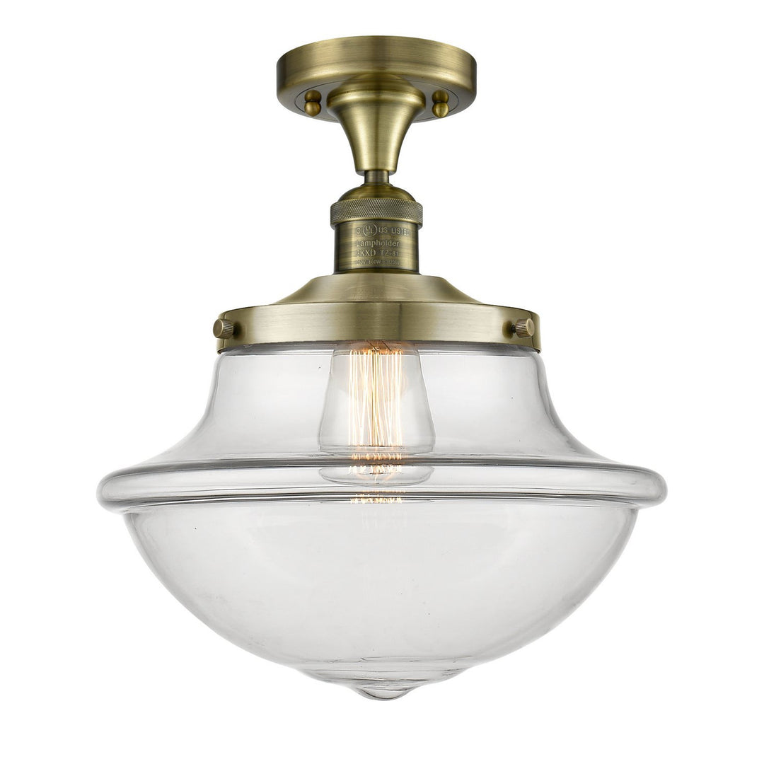 Innovations Franklin Restoration 517-1CH-AB-G542 Ceiling Light - Antique Brass