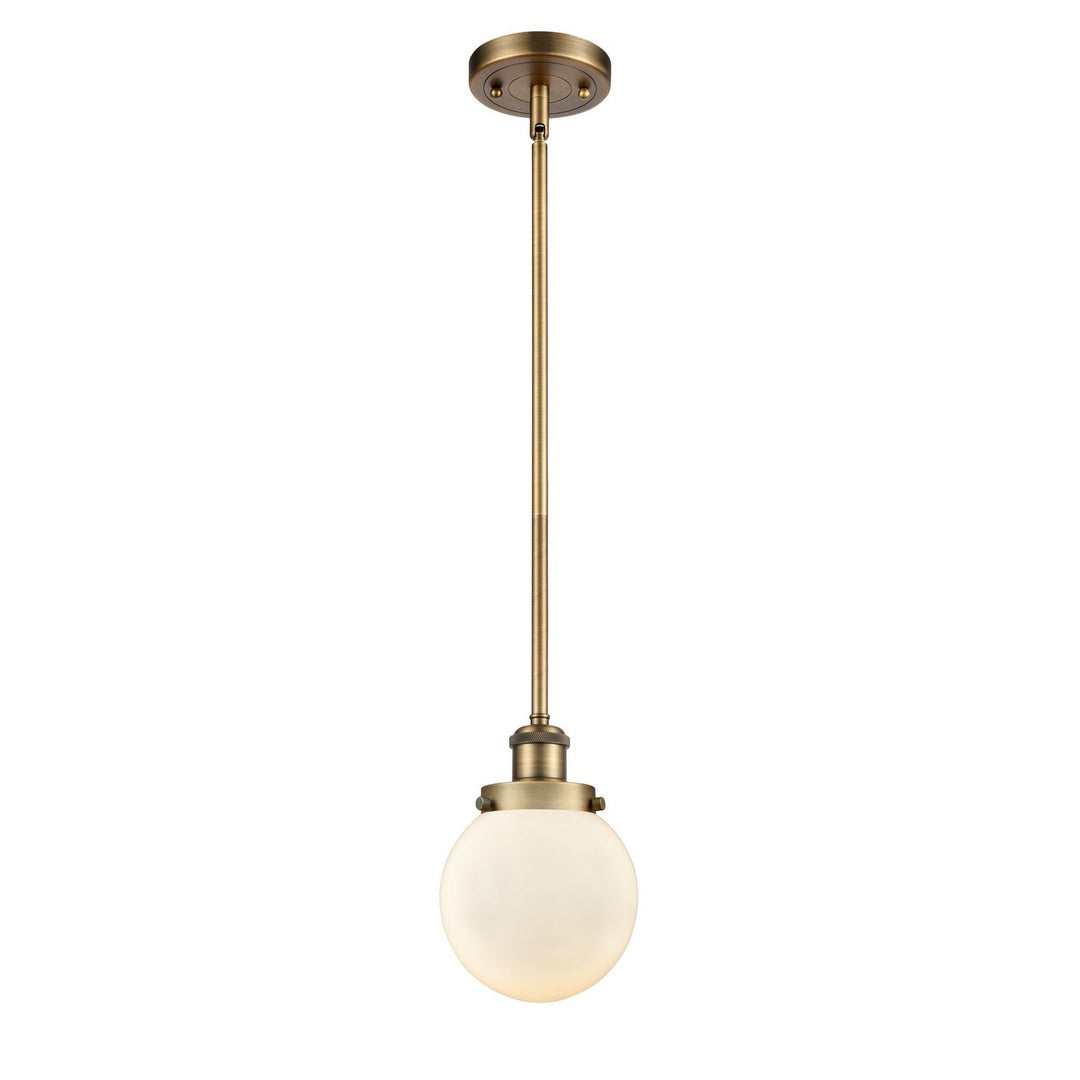 Innovations Ballston Urban 916-1S-BB-G201-6-LED Pendant Light - Brushed Brass