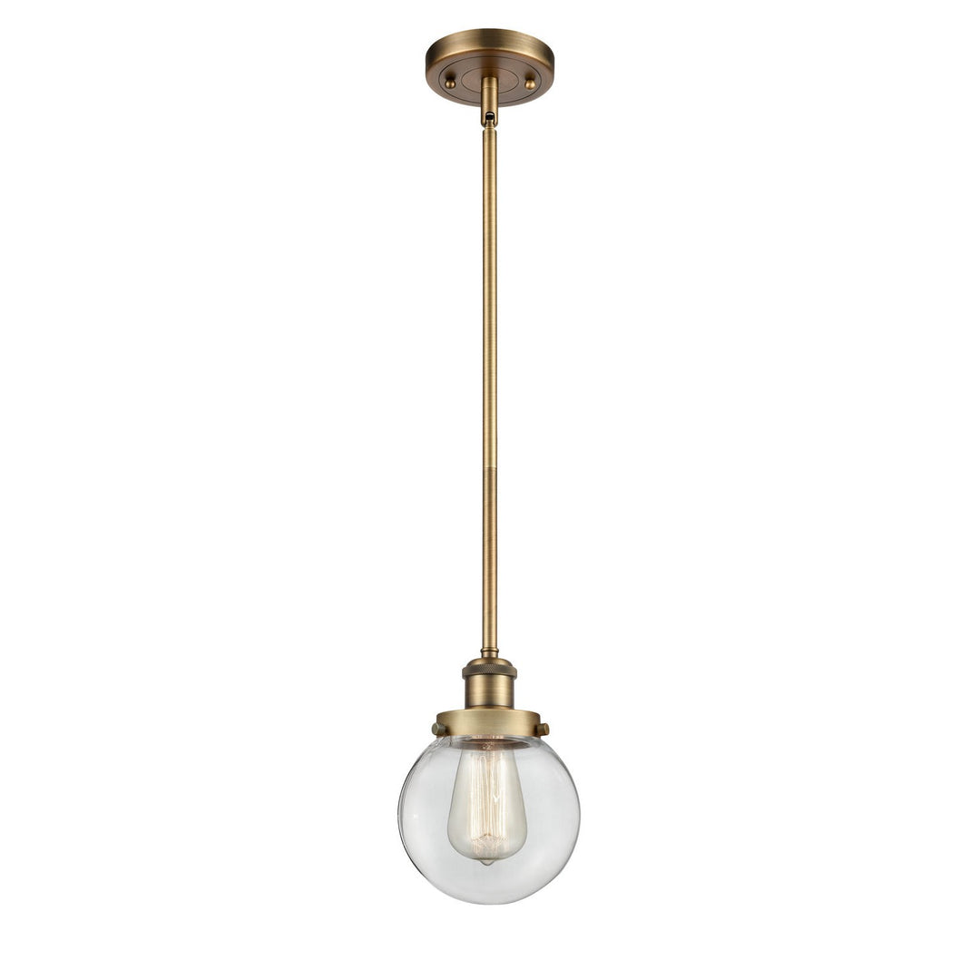 Innovations Ballston Urban 916-1S-BB-G202-6-LED Pendant Light - Brushed Brass