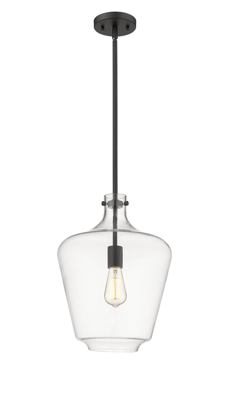 Innovations Norwalk 493-1S-BK-G502-12 Pendant Light - Matte Black