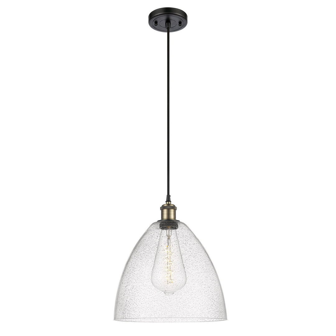 Innovations Ballston 516-1P-BAB-GBD-124-LED Pendant Light - Black Antique Brass